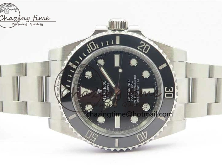 1230 GoodFit Submariner 114060 No Date Black Ceramic Noob 1:1 Best Edition 904L SS Case and Bracelet SA3130 V 3071